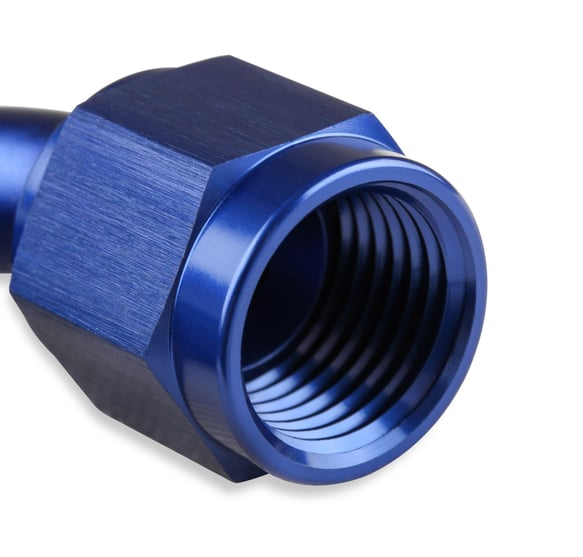 Mr. Gasket #231212 -12 AN 120 Degree Swivel Hose End - Red & Blue