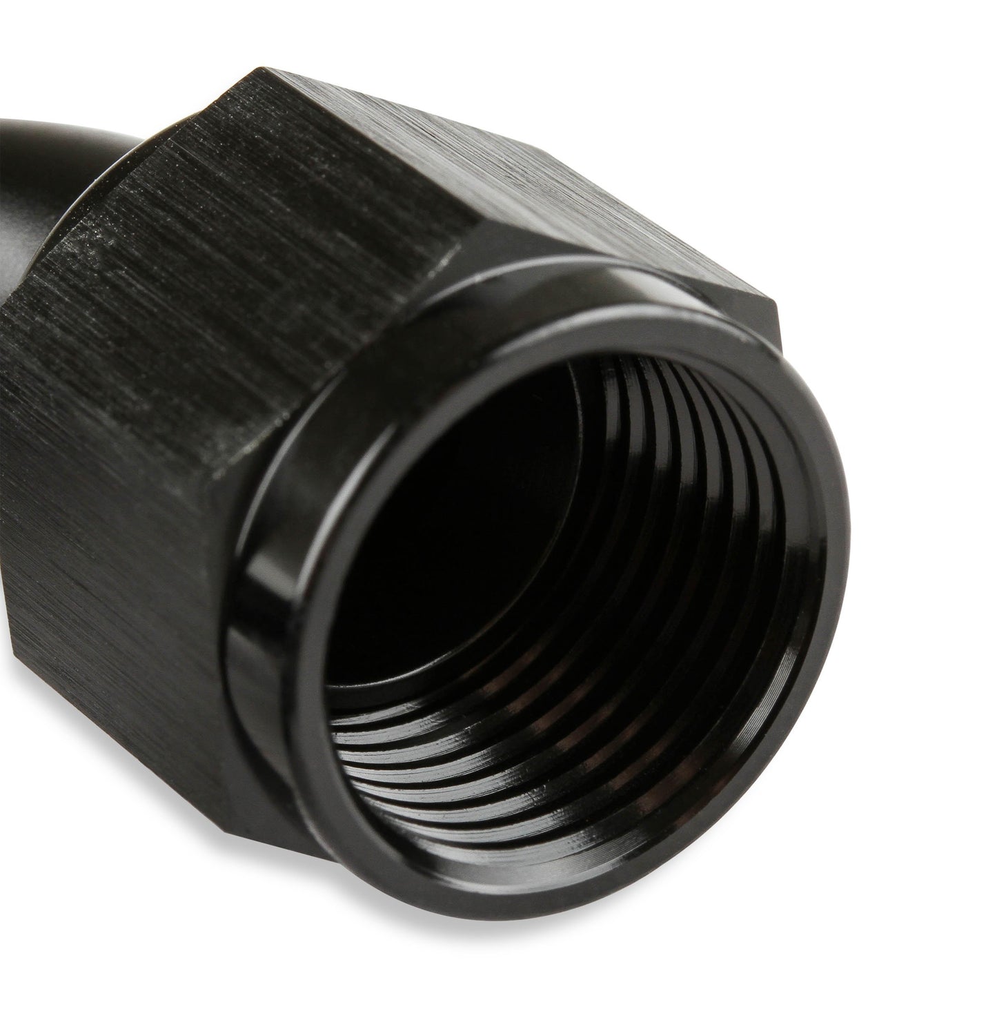 Mr. Gasket -12 AN 180 Degree Swivel Hose End - Black #231812