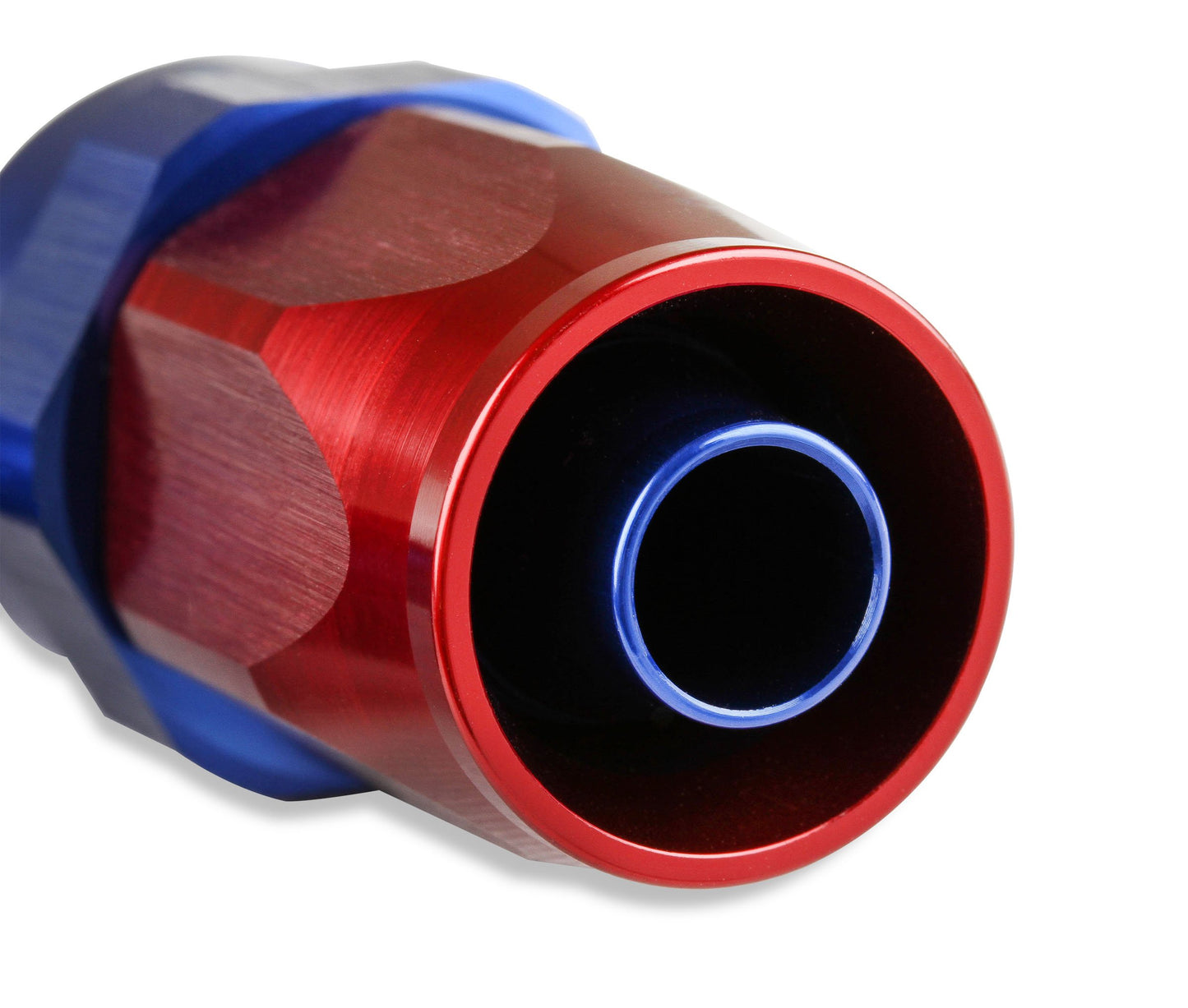 Mr. Gasket -12 AN 180 Degree Swivel Hose End - Red & Blue #231812
