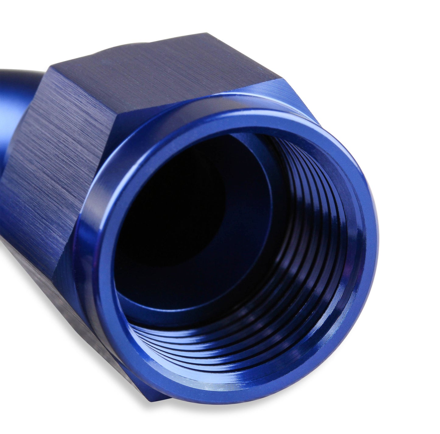 Mr. Gasket -12 AN 180 Degree Swivel Hose End - Red & Blue #231812