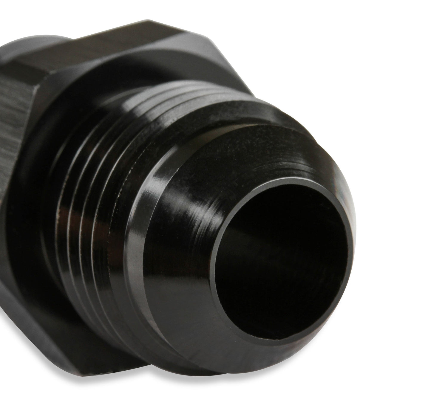 Mr. Gasket -12 AN Male Union - Black AN Male Union - 6061 Aluminum Construction Part # 481512-BL