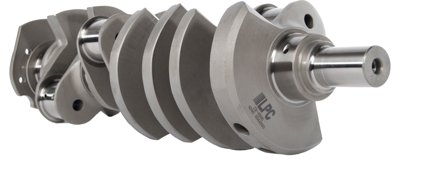 LPC Forged 4340 Steel Crankshaft Big Block Chevy (w/ Center Counterweight) 4.500" Stroke, 454 Main, Internal Balance, 2 pc Seal Sold Individually