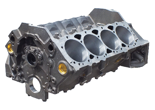 Dart - SHP PRO - Cast Iron Engine Block Small Block Chevy Steel Caps, 9.025" Deck, 4.125" Bore, 350 Main, 2-pc Seal Sold Individually